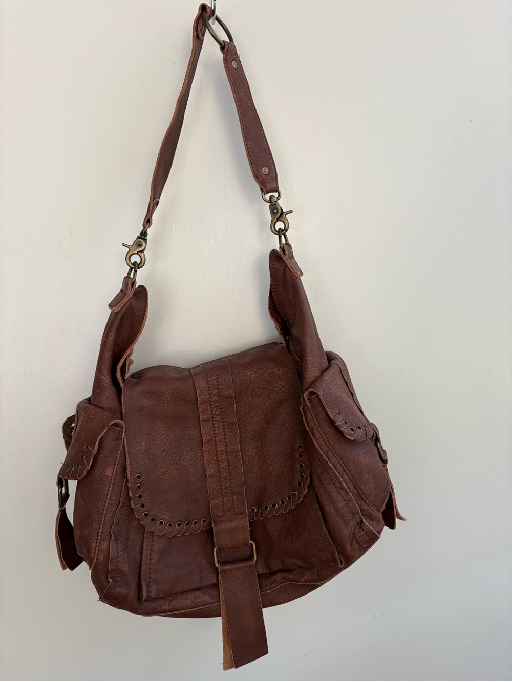 We The Free Leigh Distressed Tote🔥 Large size in Cognac🔥